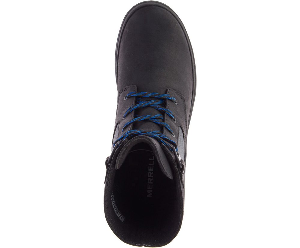 Merrell Boots Black - Haven Mid Lace Waterproof - Womens 28LUBWTZG